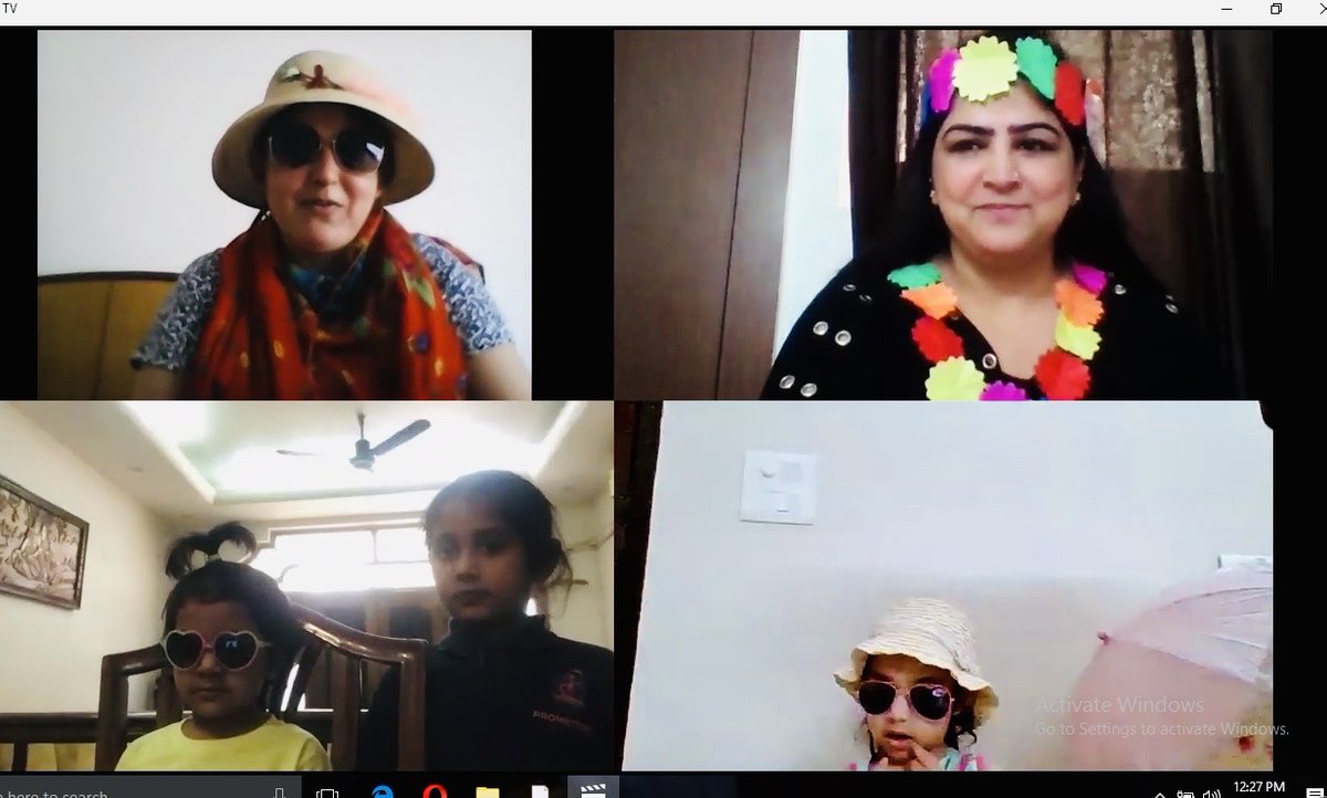 nischal_ritika's tweet photo. "Beach party is what Toddlers needed to have 'fun in the sun".....from wearing swim suits, glasses, innovative beach dresses to dancing on beach song for Thursday thunders. #fun #earlyyears #virtualclassroom @Prometheus_Edu @AneeshaSahni @deepa_nanda https://t.co/YZOBBuM9Qn