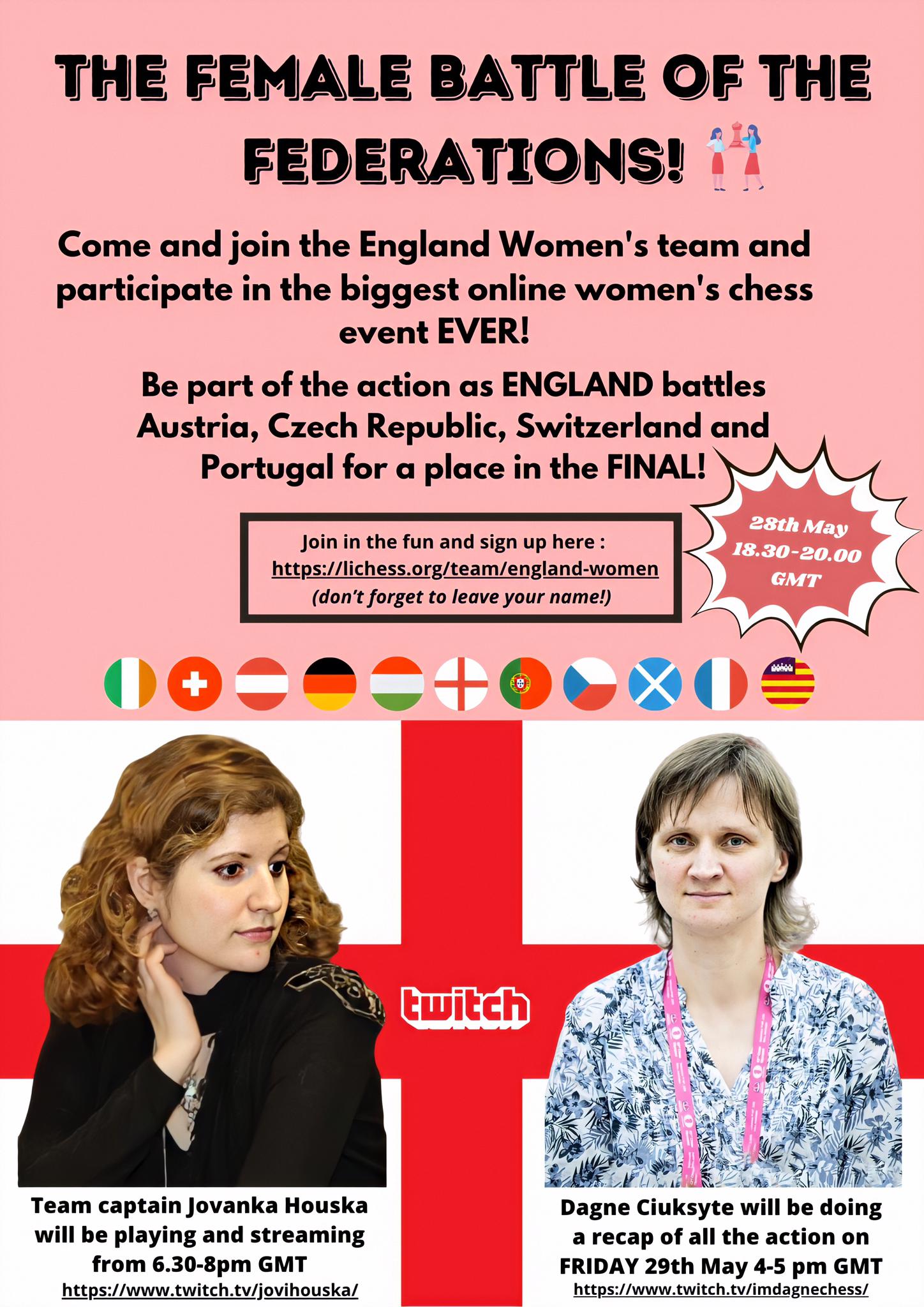 England Women Online Chess Team