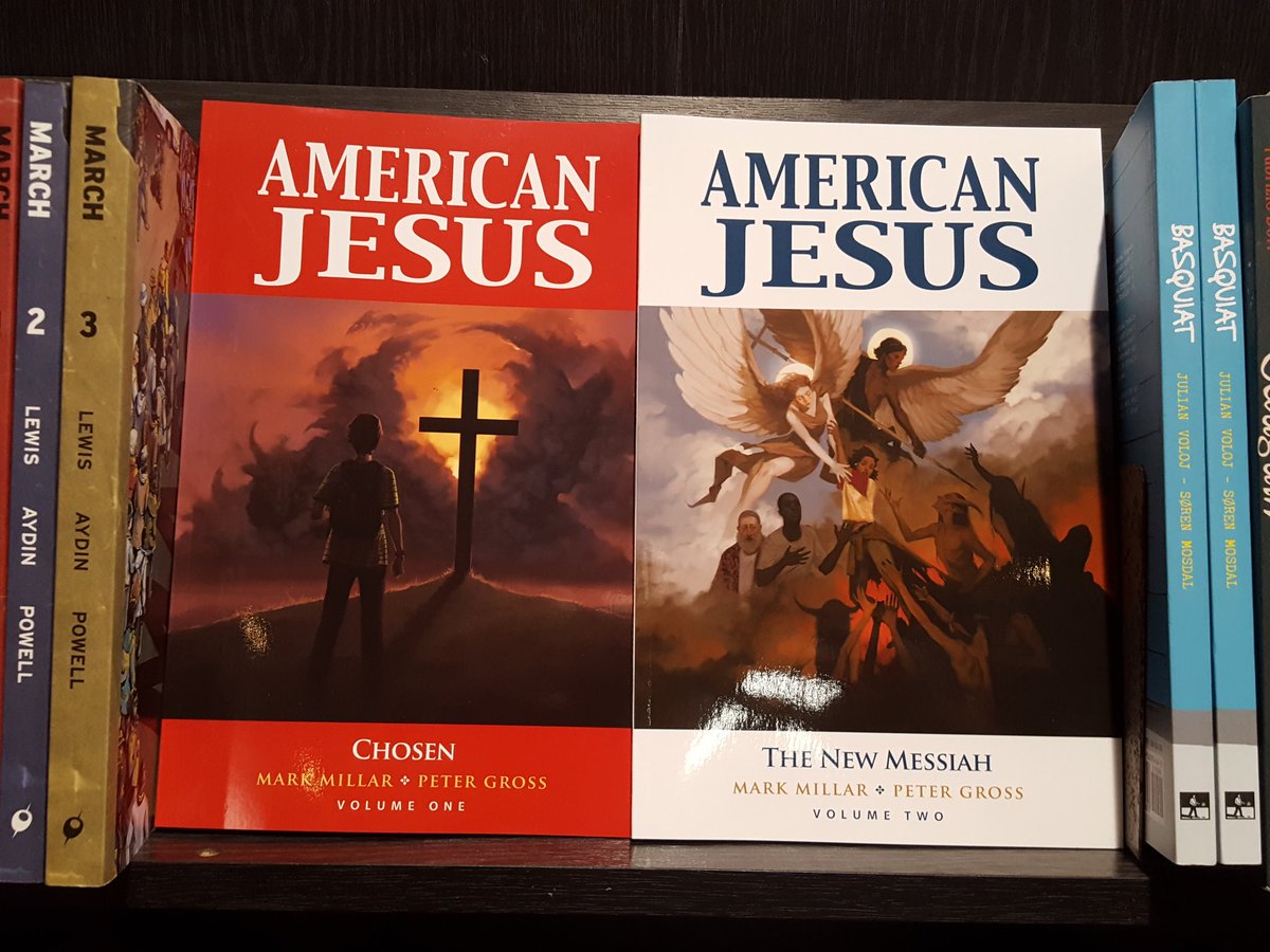 All New Graphic Novels in yesterday's photograph THREAD are now online to learn more about / buy! Please pop titles or creators into our search engine!AMERICAN JESUS VOL 1 by  @mrmarkmillar &  @PeterGrossArt reviewed:  https://www.page45.com/store/American-Jesus-vol-1-Chosen-sc.html VOL 2:  https://www.page45.com/store/American-Jesus-vol-2-The-New-Messiah-sc.html