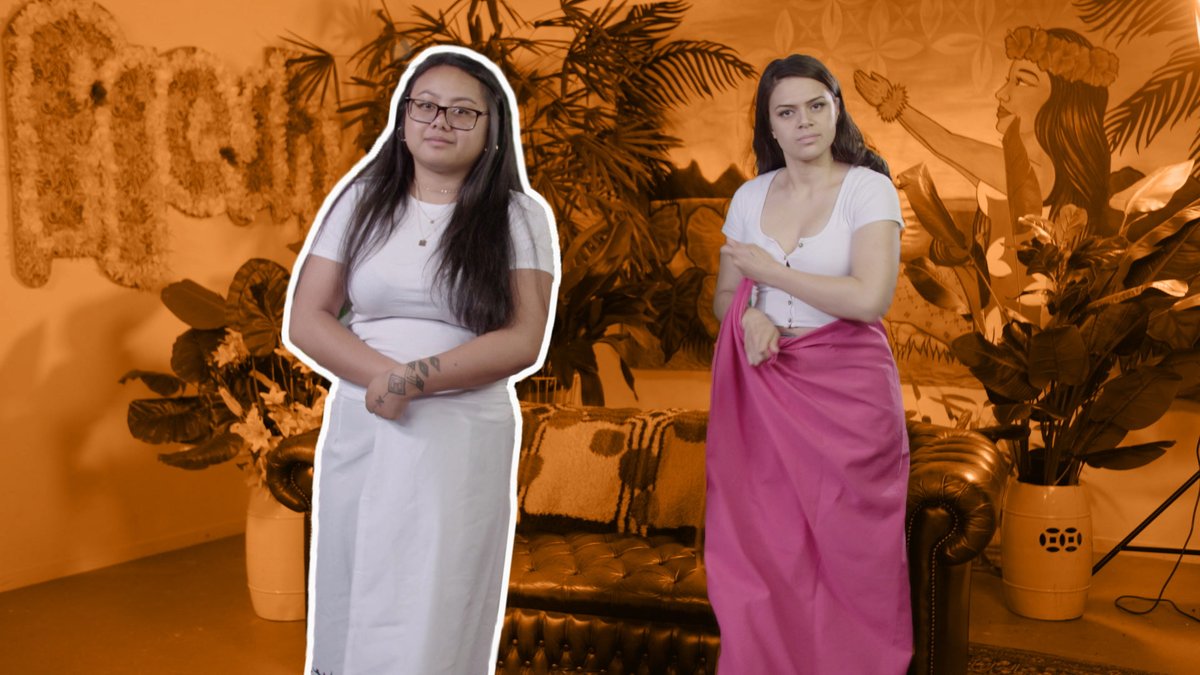 FreshTV2's tweet image. Our girls @desticles8 &amp;amp; @disciplepati are back with some brown girl tips for supporters of a family member or friend receiving their malu.
#SamoanCulture
#FreshTips