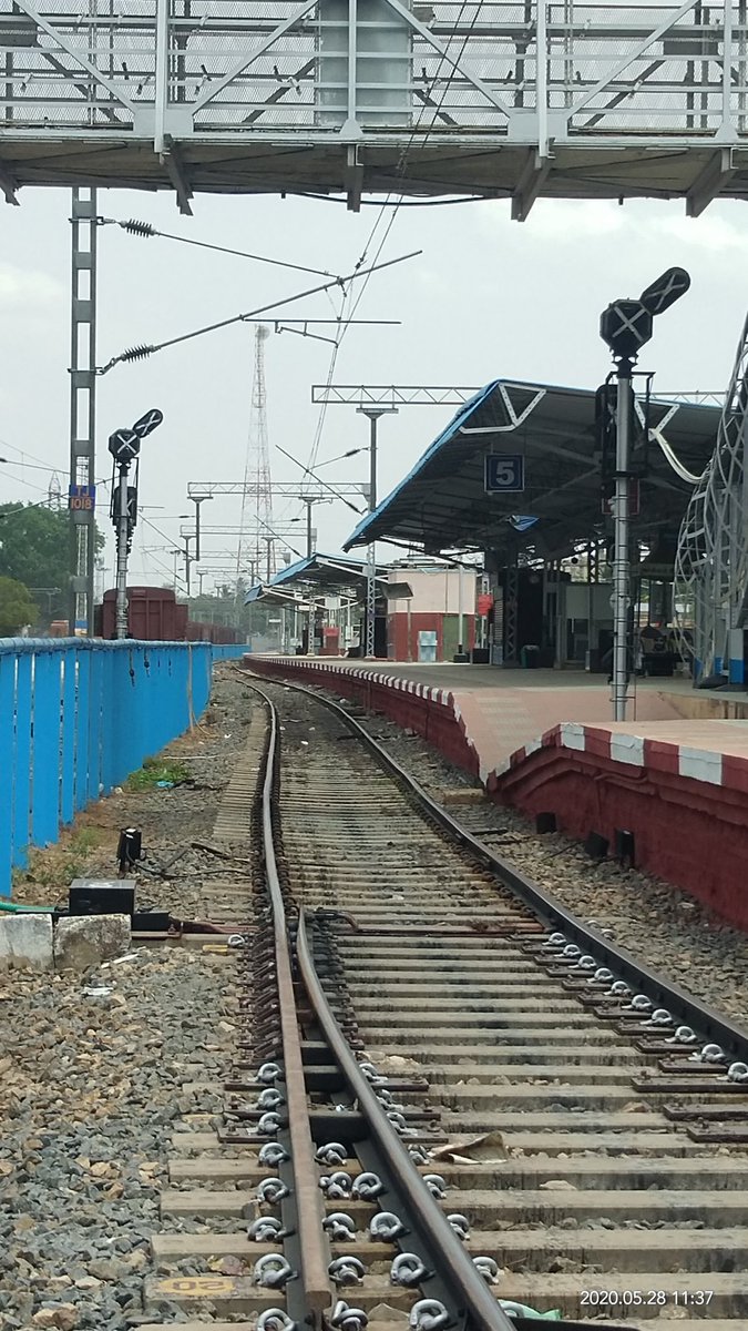 Sir, Kindly realign the reverse curve at goods shed and platform 5 at Thanjavur JN. This will increase the goods path and platform length. <a href="/DRMTPJ/">DRM - Tiruchchirappalli</a>