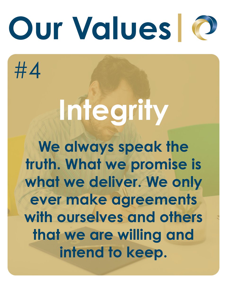 ClientCareSA's tweet photo. 𝐎𝐮𝐫 𝐕𝐚𝐥𝐮𝐞𝐬
Integrity is one of our core values and forms part of everything we do. We are always straight with our clients and once we commit, we deliver.
#ClientCare #OurValues #LifestyleFinancialPlanning #financialplanning #financialadvisor https://t.co/J7q8ayRP11
