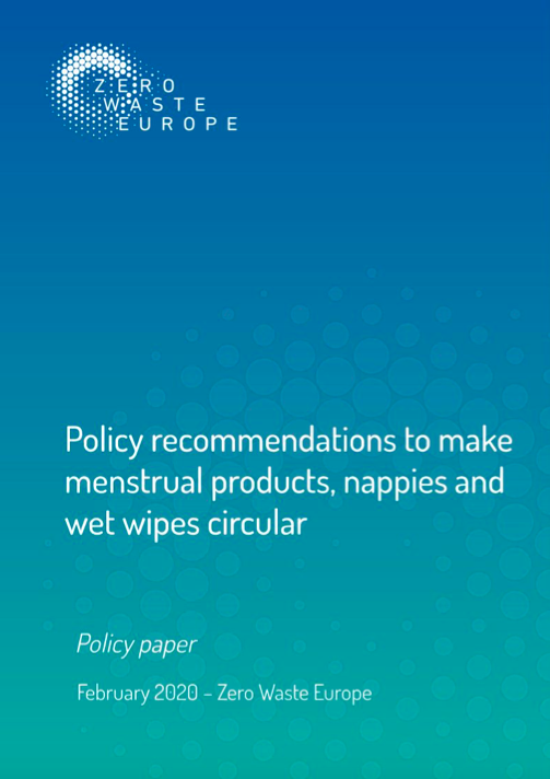  #PolicyRecommendations: To make menstrual products, nappies and wet wipes circular by  @zerowasteeurope   https://zerowasteeurope.eu/wp-content/uploads/2020/02/zwe_menstrual_products_nappies_wet_wipes_policy_briefing.pdf #plasticfreeperiods  #MHD2020  #PeriodsInPandemics  #zerowaste
