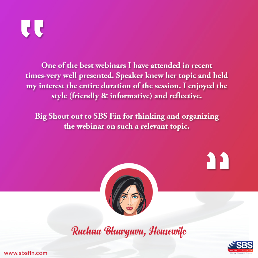 Thank you <a href="/dnparashar/">Divya Parashar</a> (Dr. Divya Parashar)  for helping us stay strong during #Covid19 
Here are some of the testimonials….
#MentalWellbeing #SBSFIN #Investors