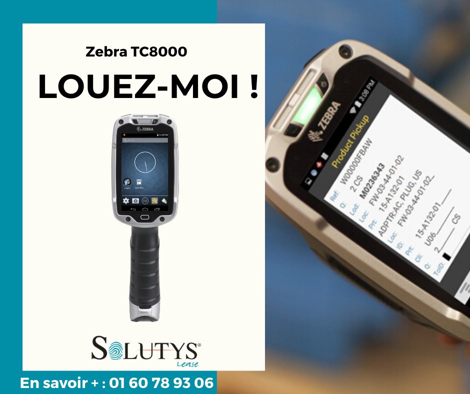 Solutys's tweet photo. Réservez dès maintenant vos terminaux codes barres, notre équipe technique se charge du paramétrage, de la configuration et de l’intégration de votre logiciel. https://t.co/RsLdBOXaDa