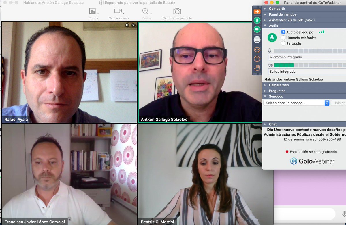 ModelosGA's tweet image. 🤗🤗Gracias a todas y todos los participantes de nuestro webinar con @WKAdmonPublica 👏👏
+Colaboración y +Diálogo 👉🏻 para las administraciones públicas.
🙋🏻‍♀️🙋🏻‍♂️
Presentamos #DíaUno 🚀🚀🚀

👩🏻‍💼@Bc_MaRTiSi 
👨🏻‍💼@IBatuz 
👨🏻‍💼@Lopez_Carvajal 
👨🏻‍💼@ra_ayala