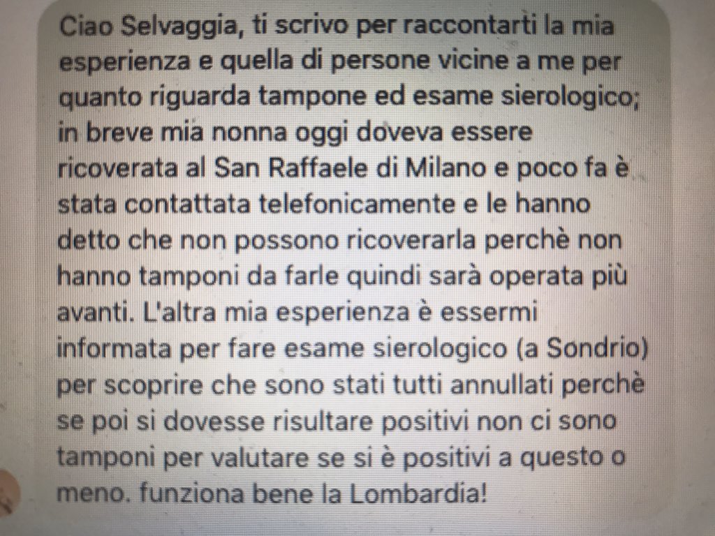 stanzaselvaggia's tweet photo. E anche oggi, qui Lombardia. https://t.co/Xx41q2wqhy