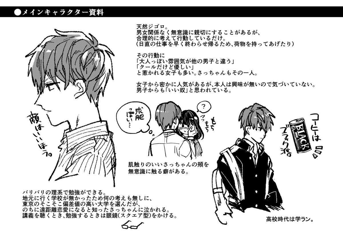 連載前に作った設定資料 