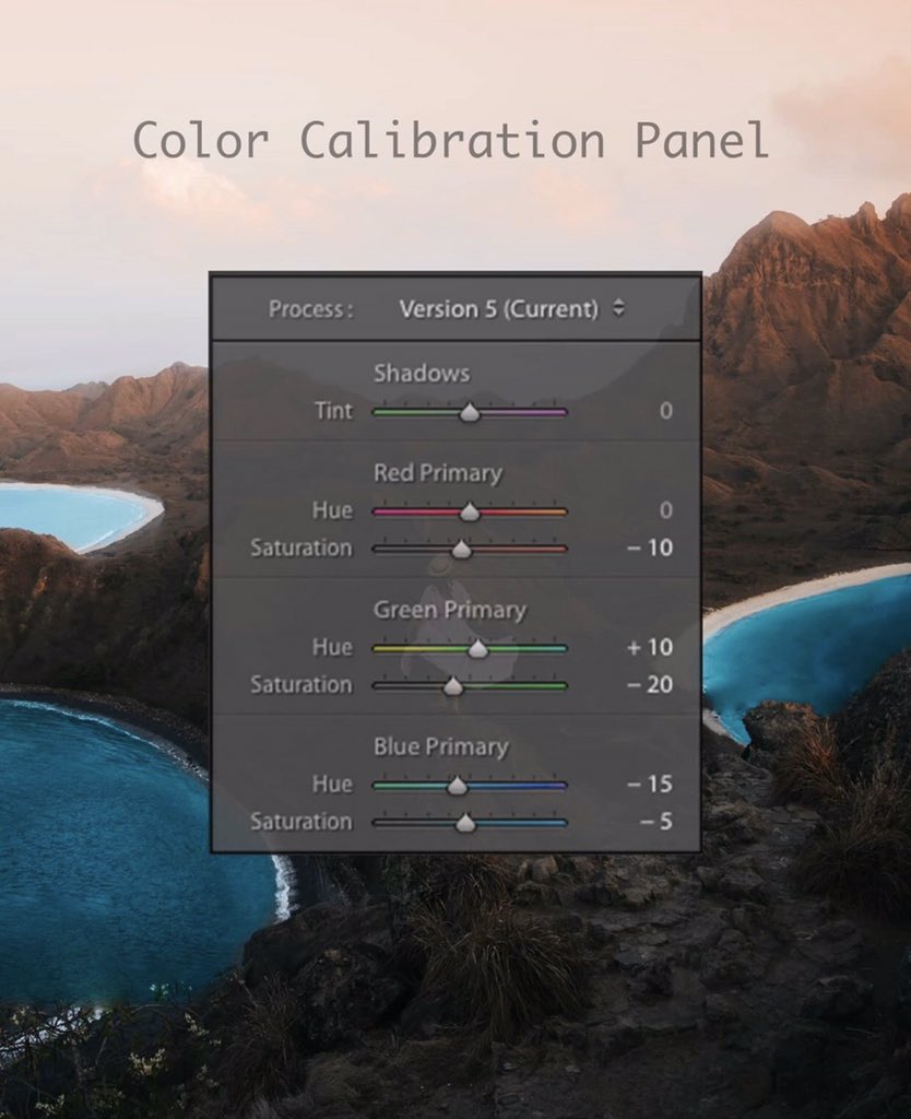 Finally, the color calibration panel and tweak it a bit.