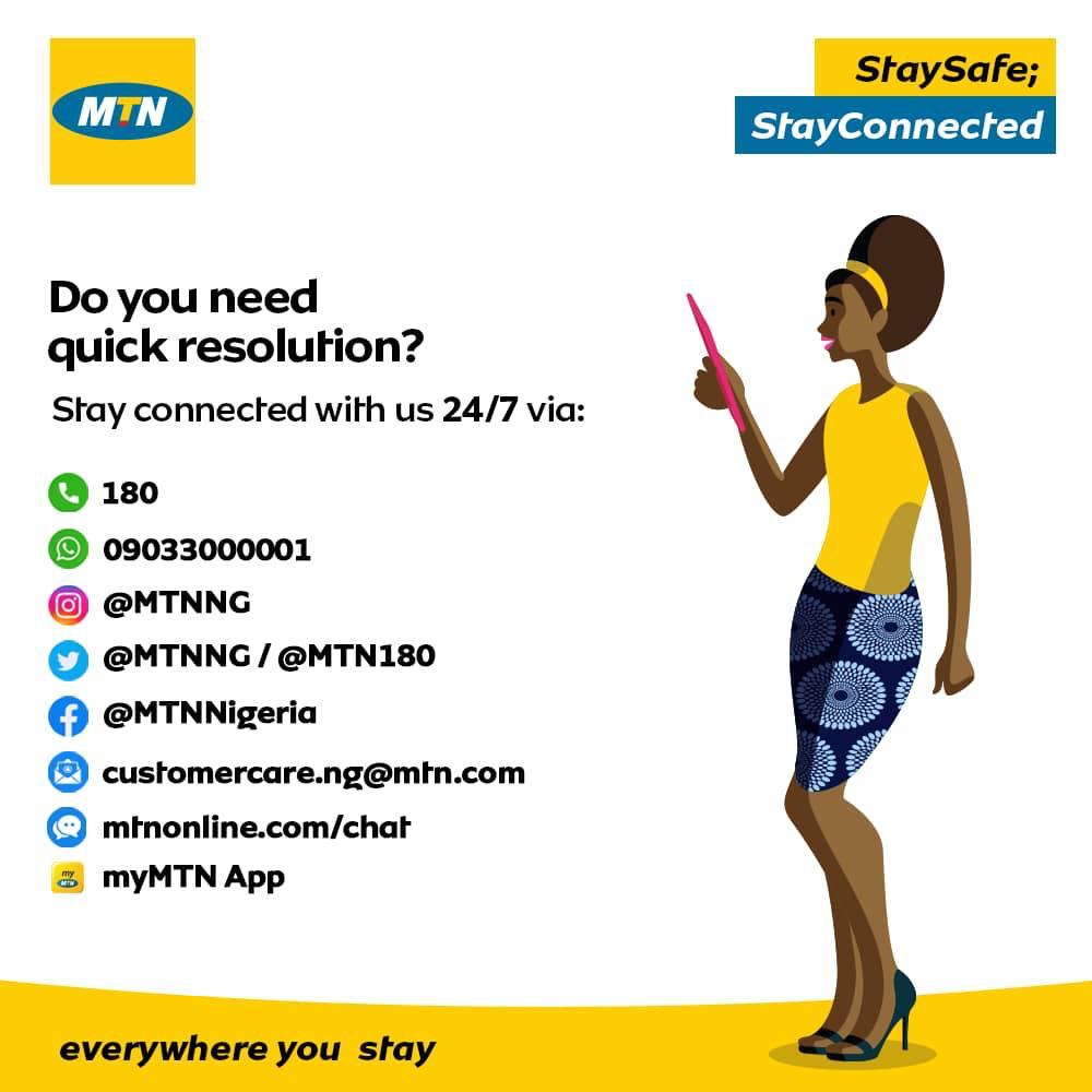 MTN180's tweet image. #StayConnected #QuickResolution #24/7