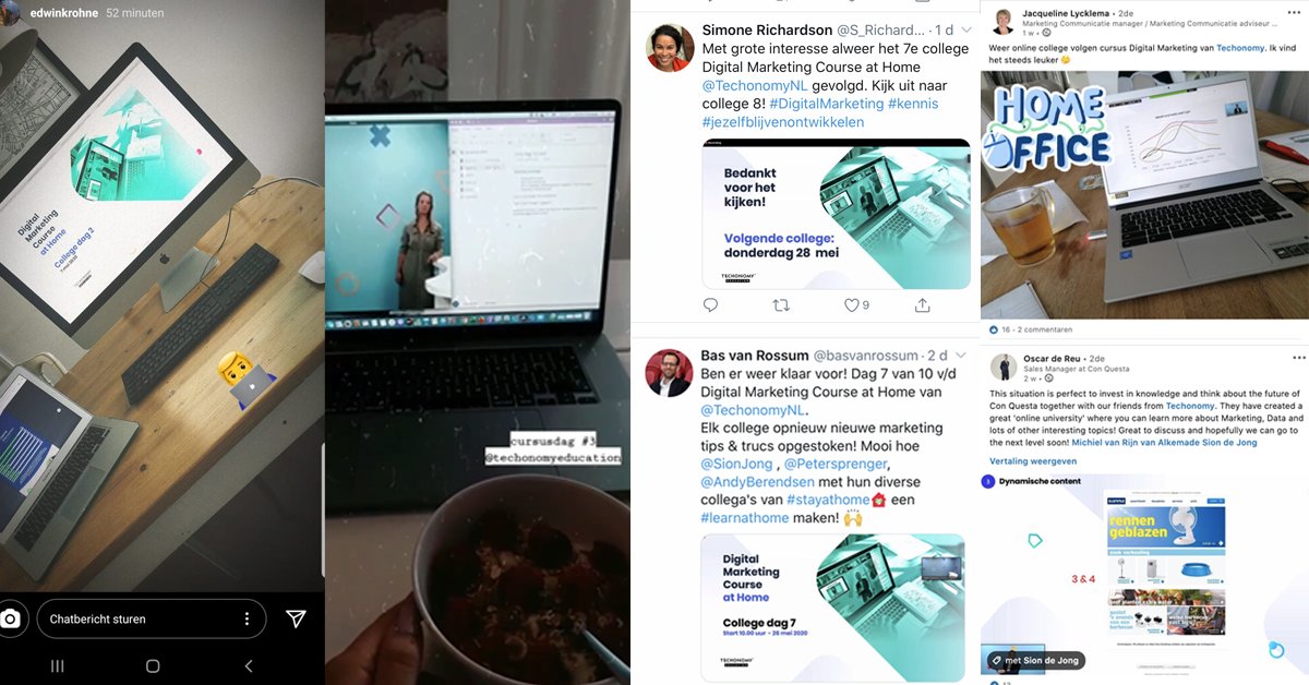 8/10✅ Vanochtend weer een succesvolle lesdag van de Digital Marketing Course at Home. 

De afgelopen weken waren we weer in verschillende huiskamers aanwezig met een aantal belangrijke thema’s als marketing automation, lead nurturing en het belang van KPI's in marketing en sales