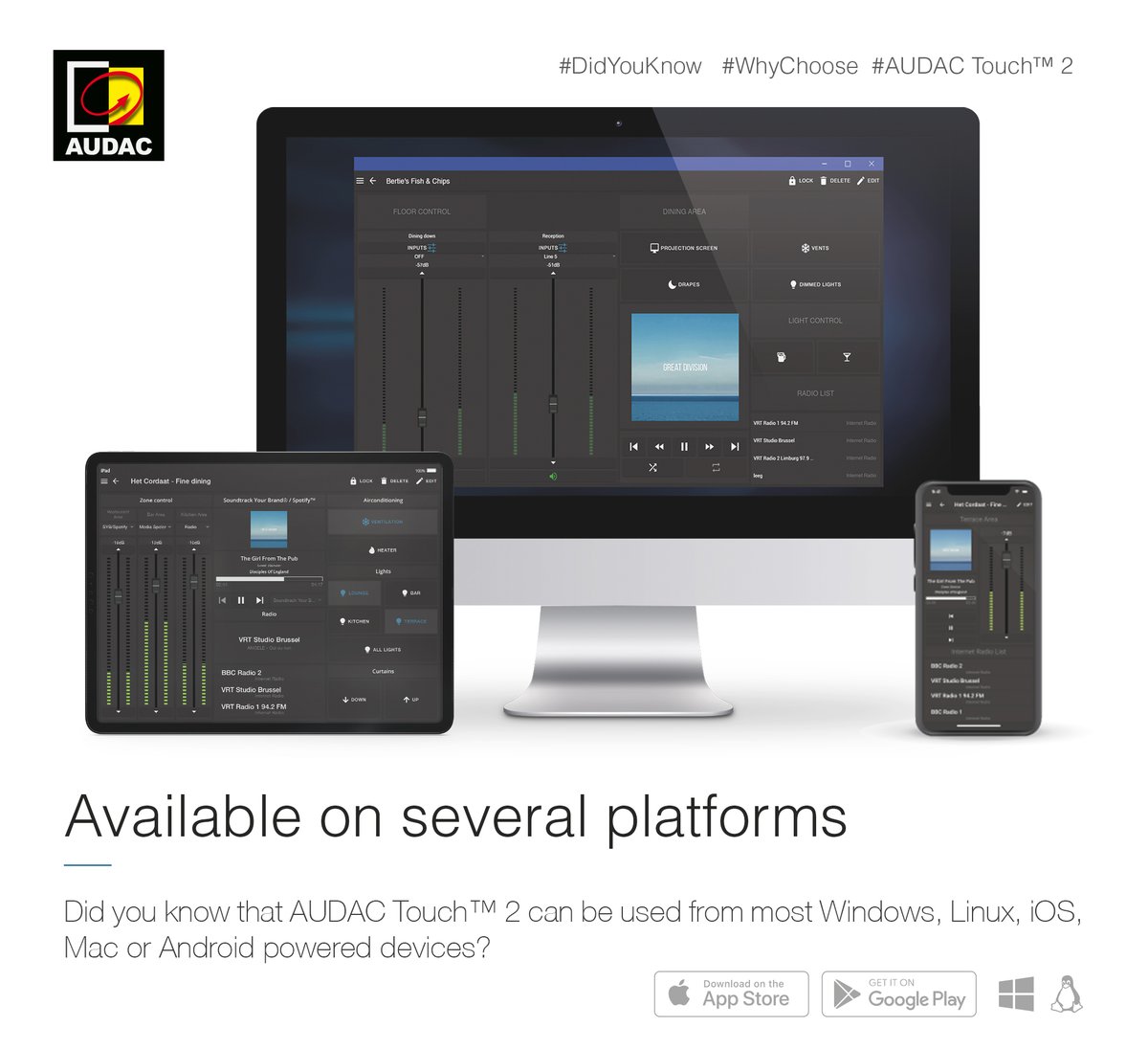 AudacAudio's tweet photo. #DidYouKnow 🔊 AUDAC 🔊 #AUDACTouch https://t.co/q4quahzWMG