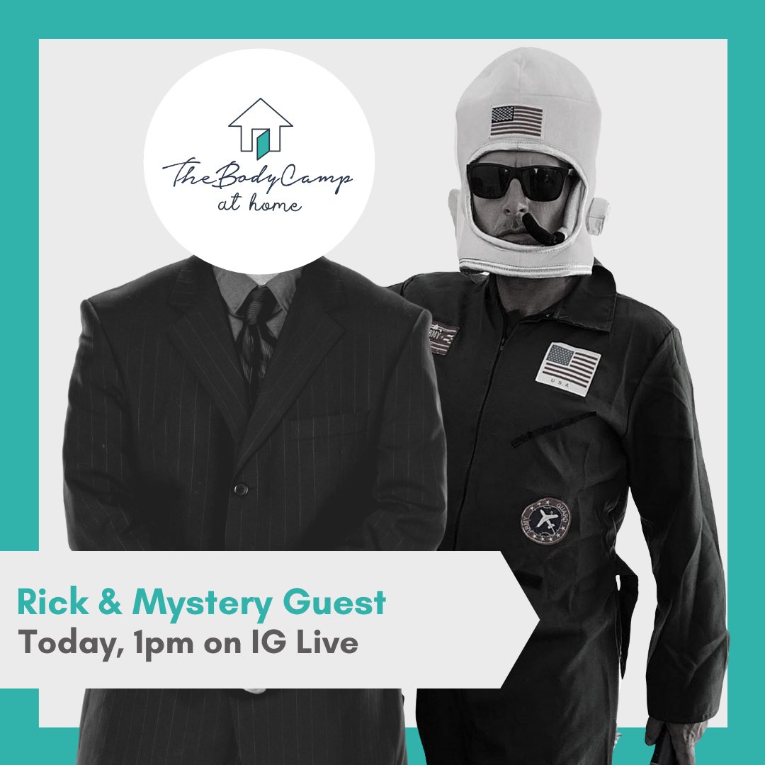 That time of the week has rolled around again! Rick will be interviewing a past guest of ours on their experience at The Body Camp. The only catch? The interviewee is a mystery! Find out who it is at 1pm 👉🏼 @thebodycampofficial #iglive