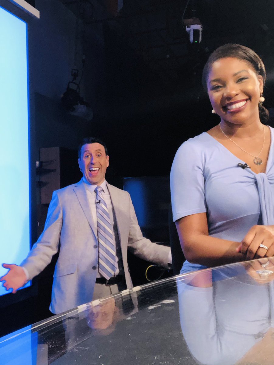NickFoleyNews's tweet photo. .#SocialDistancing with @DemetriaPHL17 but she still always overshadows my presence.
#minime #littlelittleman #pocketpal @phl17 https://t.co/b3NcwaDR4j