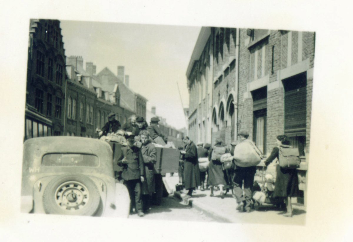  #Ypres1940: People of Ypres fleeing the German Blitzkrieg in May 1940.