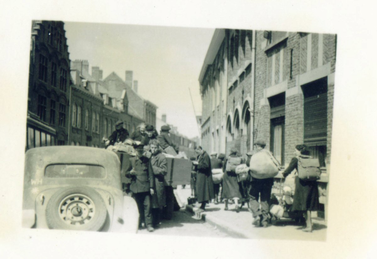   #Ypres1940: People of Ypres fleeing the German Blitzkrieg in May 1940.