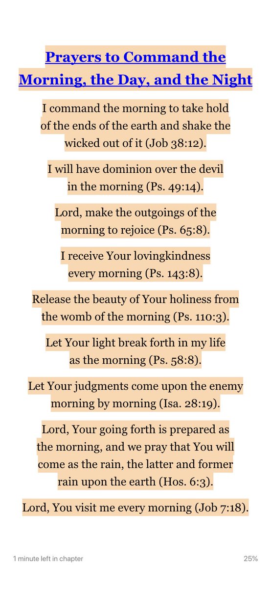 Otjwana_K's tweet image. Prayers to Command the Morning, the Day &amp;amp; thr Night📌 #PrayScripture