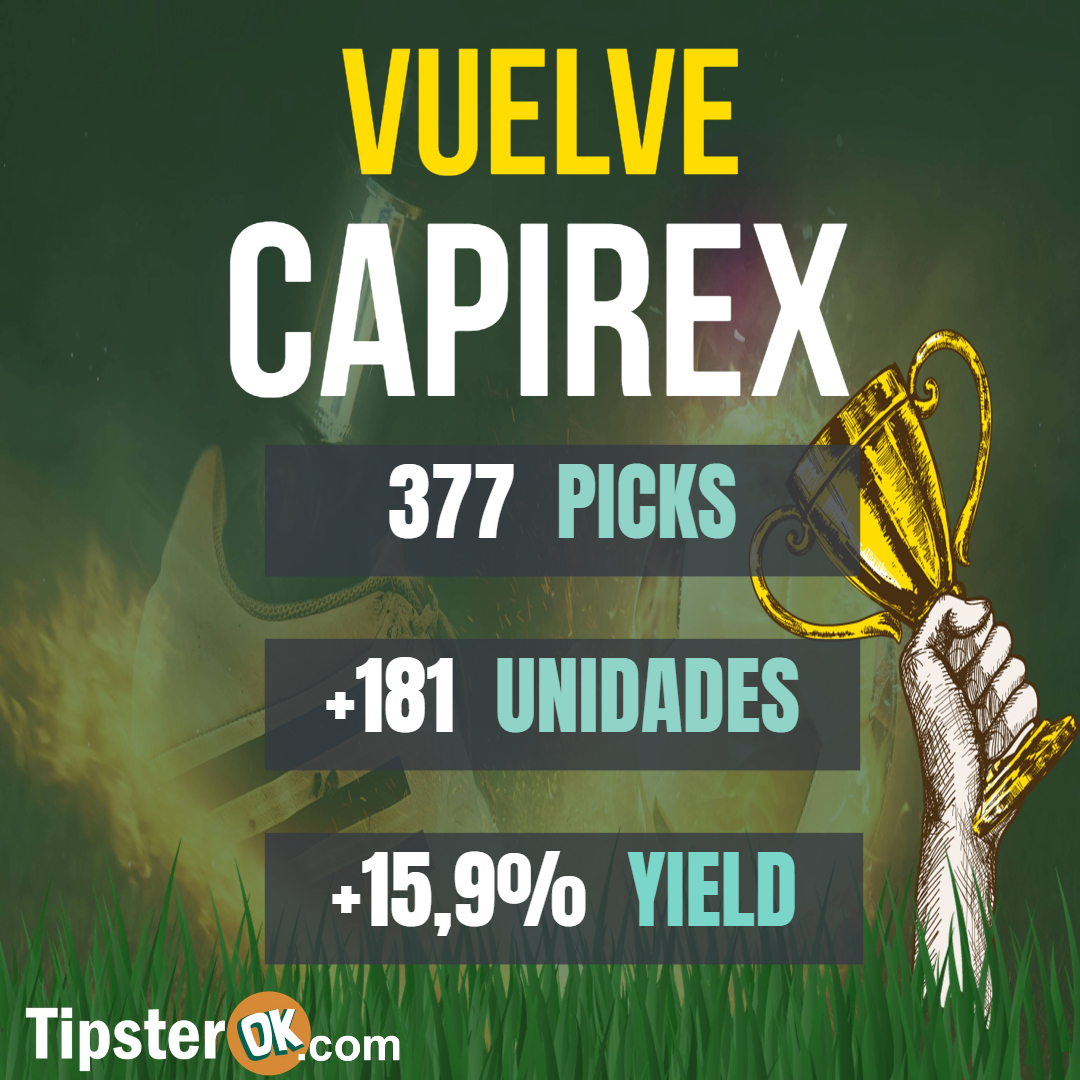 Tipster_OK's tweet photo. ‼️VUELVE @Capirex_RR ‼️

En junio, coincidiendo con el retorno de muchas ligas que estaban paradas, vuelve nuestro crack de ligas menores.

👀 Puedes ver su perfil aquí: https://t.co/Qm7wm1oKhN https://t.co/NiRS8UKnTZ