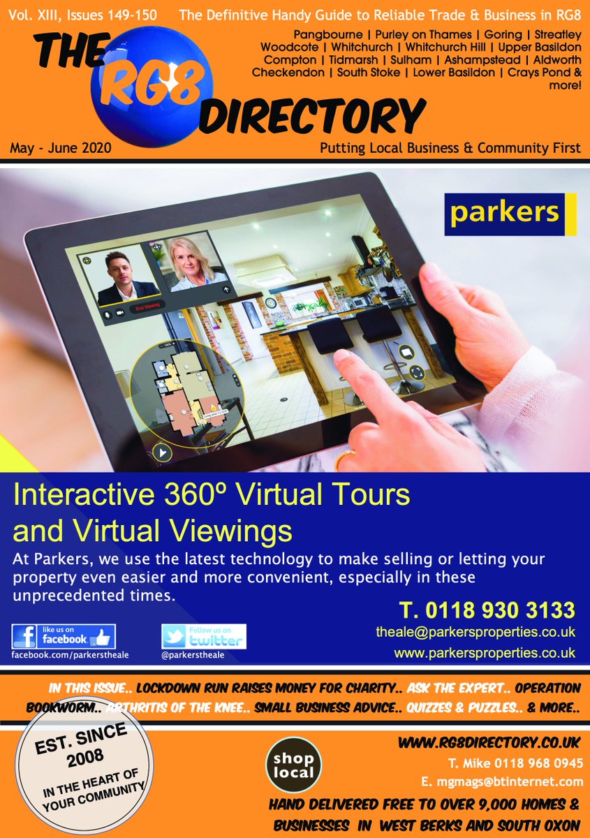 Front cover of the next issue, exceptionally made available on line ahead of the distribution. rg8directory.co.uk