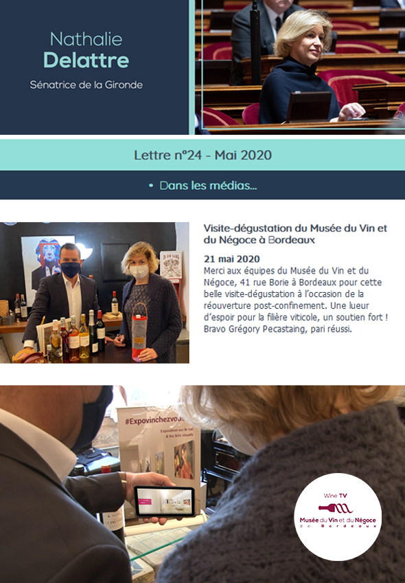 museevinbdx's tweet photo. Merci à @n_delattre notre sénatrice pour cette référence dans sa dernière newsletter ! https://t.co/oi2BvyJR3N