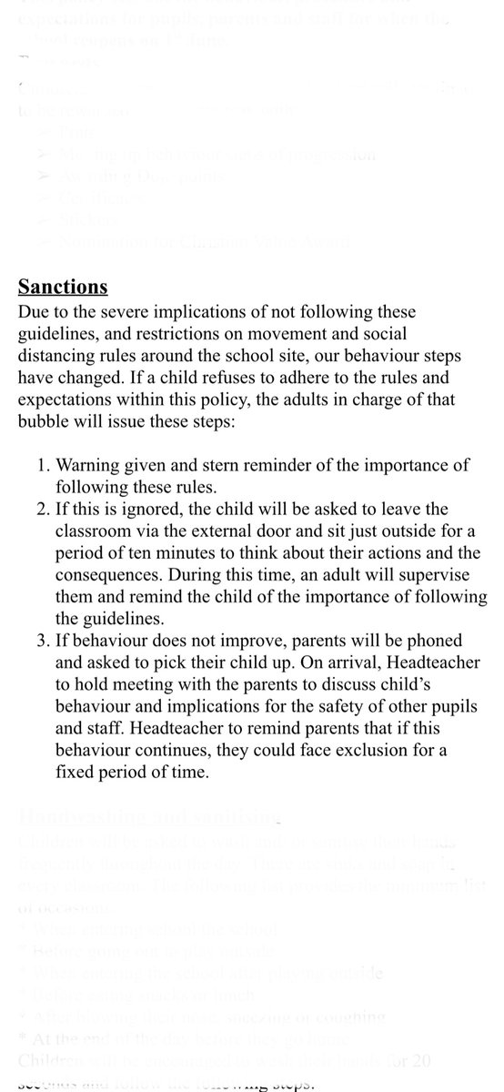 MarkCar75465134's tweet photo. This is the sanctions for my 5 year old if they do not follow social distancing rules. I think this is a bit harsh? https://t.co/hsNROyqUpK