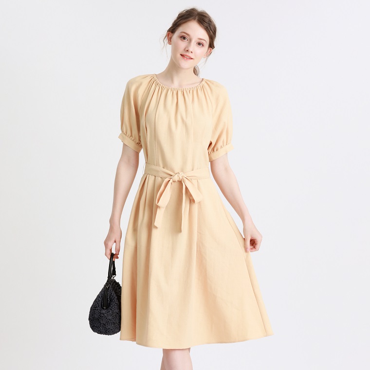 ট ইট র マッキントッシュ フィロソフィー Women Reccomend Item ポリエステルリネンワンピース 麻混の涼しげな ワンピース ウエストのリボンは取り外してベルトに変えるとまた違った雰囲気に T Co Rfvmhrfejb マッキントッシュフィロソフィー