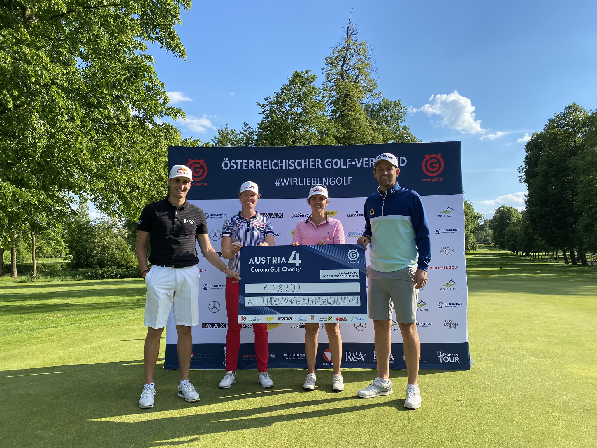 Bernd Wiesberger Very Honored To Have Been Part Of This Great Day Thanks To Christinewolf Sarahschober92 And Schwab Matth To Help Raise Money For Charity Yesterday Thanks To All The Partners