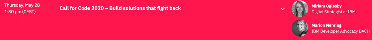 Jessieevaline's tweet image. Our first conference talk is about to start!
@NehringMarion and I will be sharing all you need to know about @CallforCode 
Tune in here: youtu.be/QUzNJIgnWPU

#wearedeveloperslive #wearedevelopersliveweek
#wearedevslive #wearedevsliveweek #IBMDeveloper