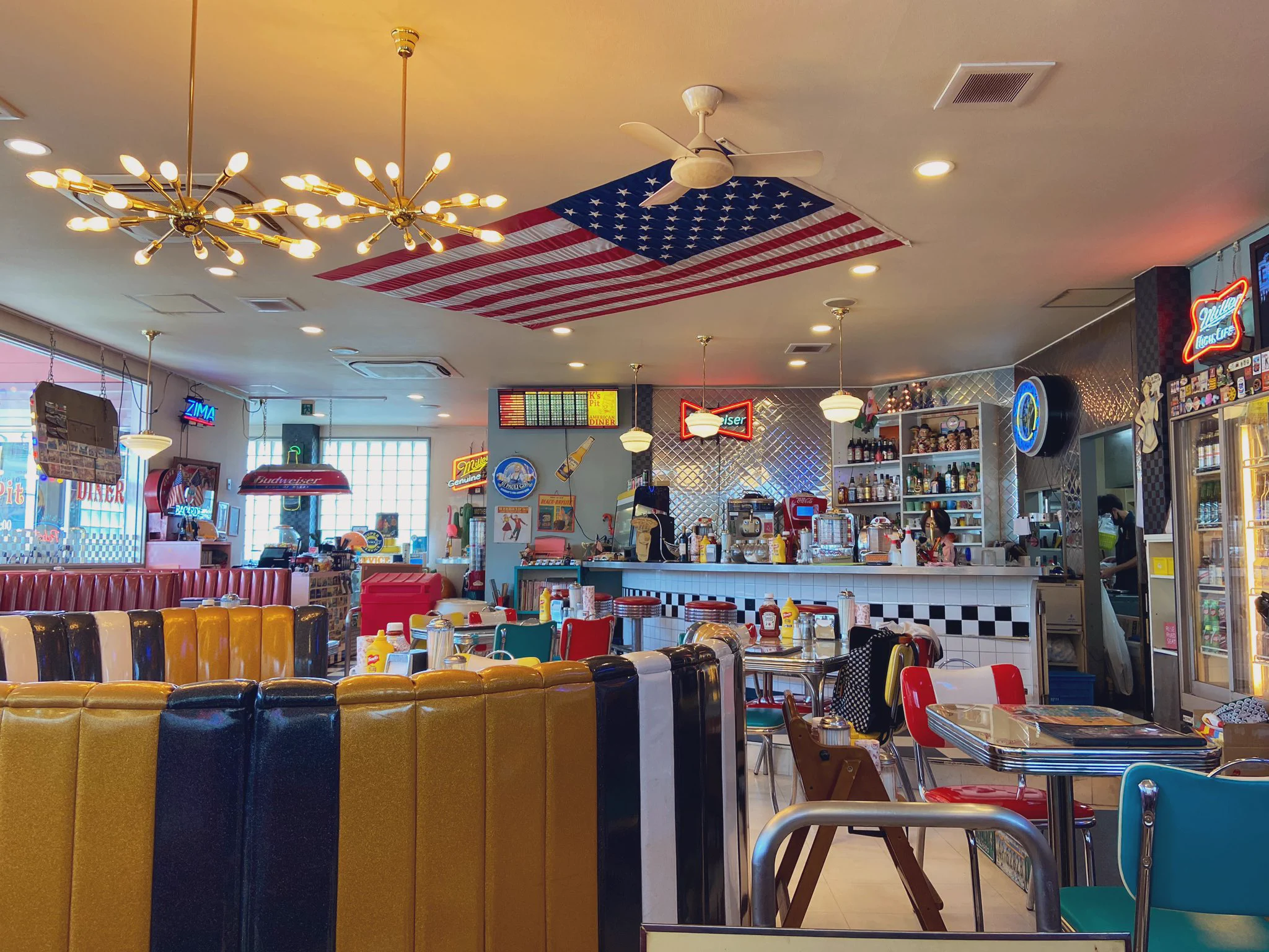 愛知県半田市にあるハンバーガー屋がアメリカンスタイルでインテリアにぴったり