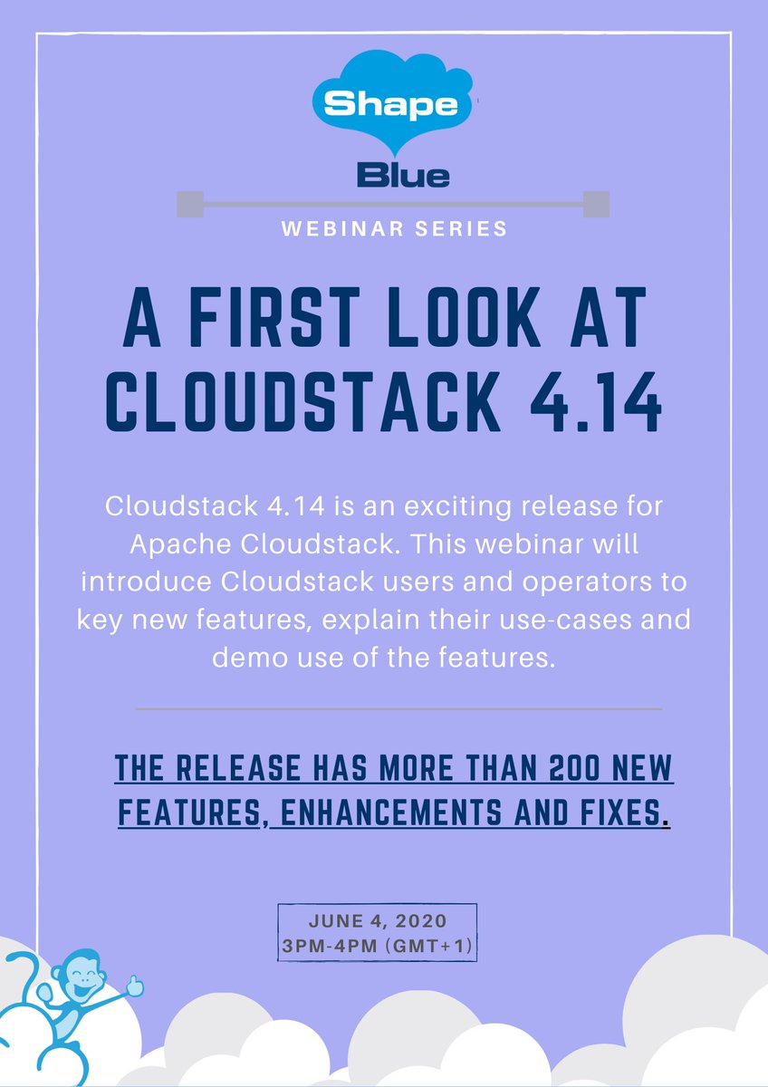shapeblue's tweet image. After the release of Apache Cloudstack 4.14, join us on this webinar  for a first look.
attendee.gotowebinar.com/register/61692…
#Cloudstack #cloudstackworks