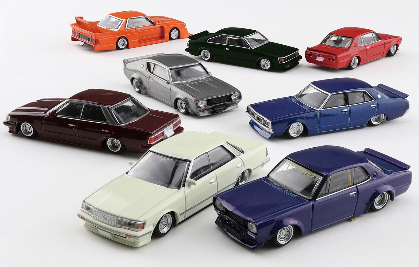 Twitter 上的 ホビーリンク ジャパン Hlj アオシマより 1 64 ブラインドトイダイキャストミニカーグラチャンコレクションpart 12 8月発売 仏血斬りで 第12弾 リバティーウォーク代表の加藤渉ことシャコタン コヤジのハコスカ2drと 年々中古車価格も絶賛高騰中の