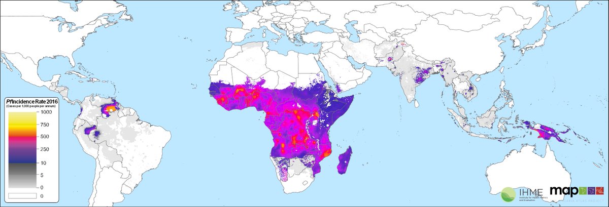 Here we predict malaria falciparum incidence outside of Africa using disaggregation regression. In Africa  @DrSamirBhatt primarily used prevalence data. https://www.sciencedirect.com/science/article/pii/S0140673619310979