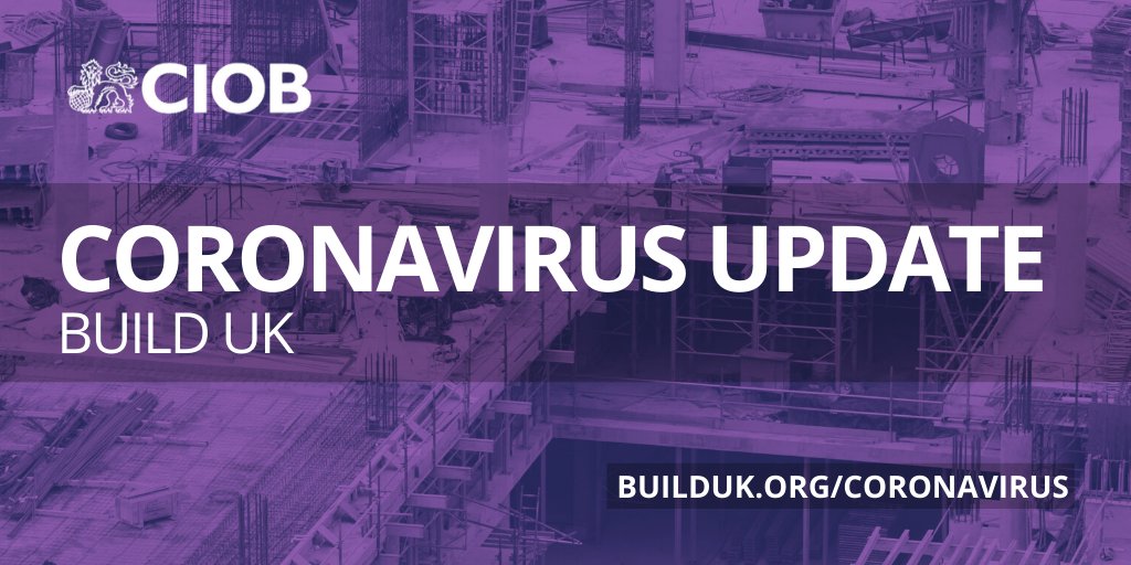 Build UK are releasing daily updates on how the Coronavirus is affecting the Construction Industry. Today’s update looks at the Construction Leadership Council’s Roadmap to Recovery. #COVID19 Recovery Plan. You can read it here: orlo.uk/dvGgp #Coronavirus #CIOB