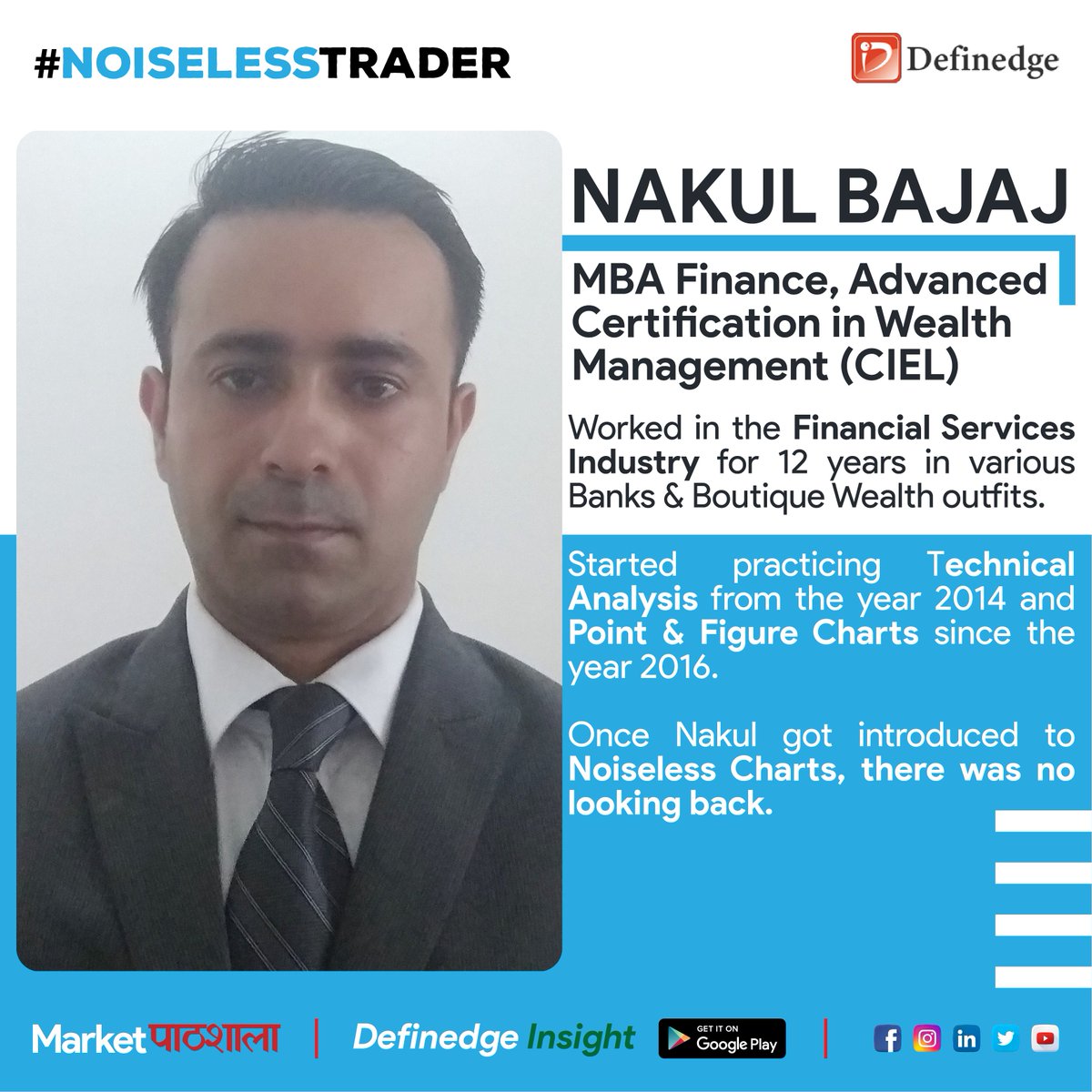 Definedge's tweet photo. Definedge Noiseless Traders' Club: Importance of PROCESS as highlighted in the journey of @Nakulbajaj
https://t.co/VPtBubpuhu https://t.co/M5zEAFPZIY