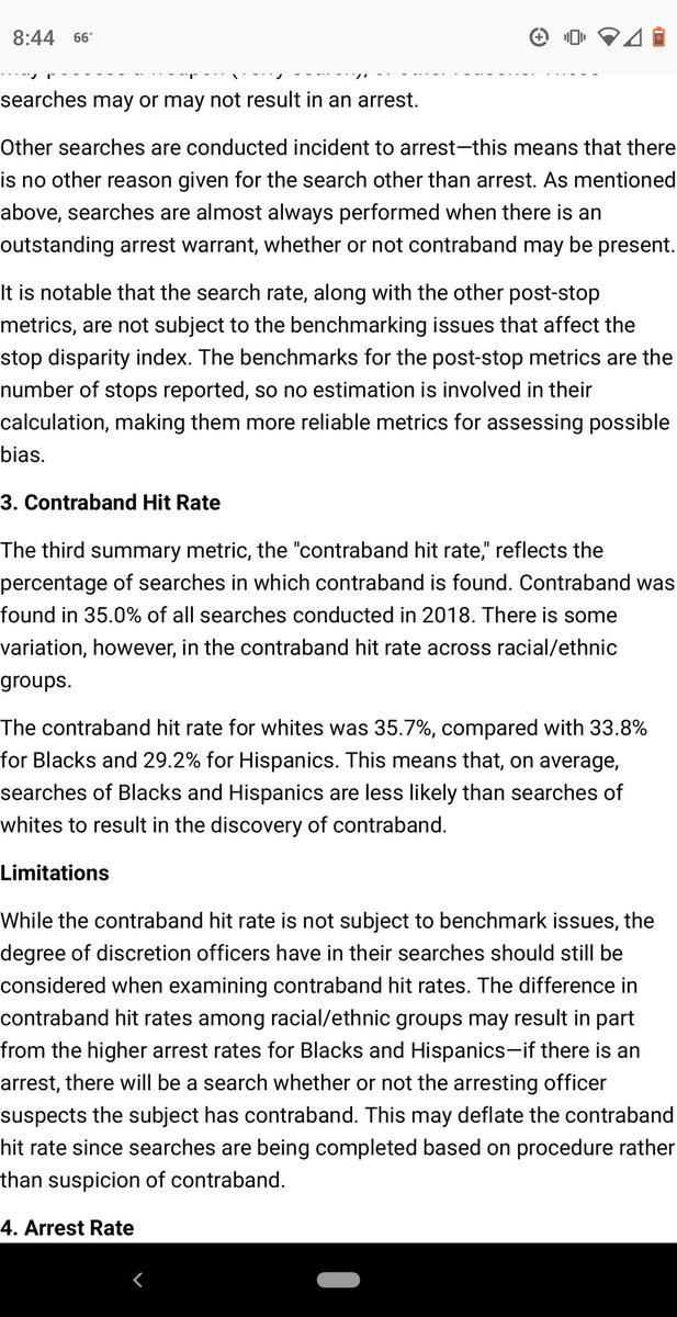 And because some folks might believe the reasons that Black people are stopped more is because they were doing something wrong, here is Missouri's statewide contraband hit data