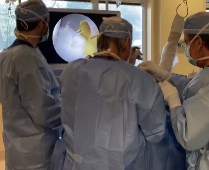 JohnDKellyIVMD's tweet image. Ben Kibler performs his last shoulder surgery. Thanks for showing us the way. #shoulder #labrum