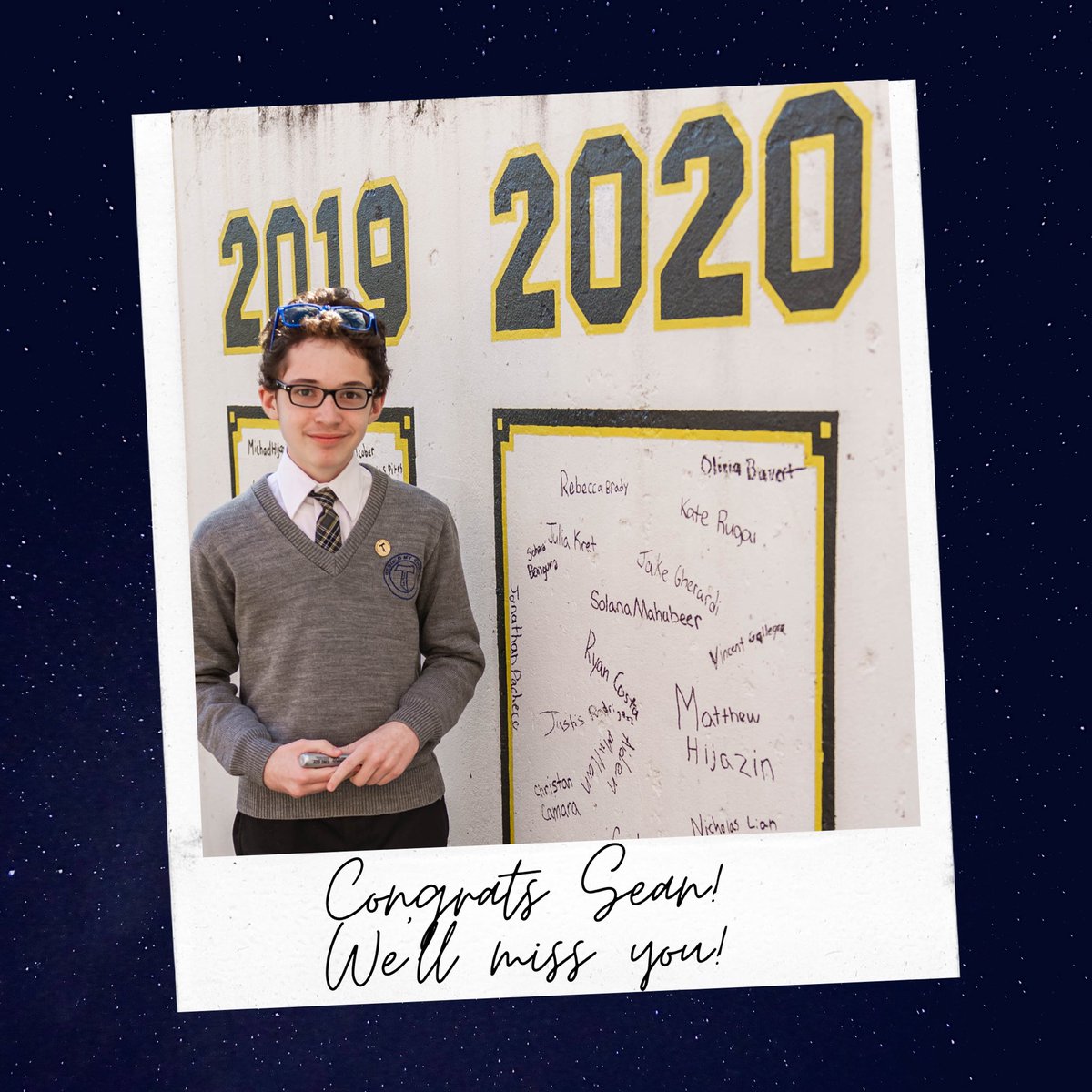 mrsdangelo_ICS's tweet image. We continue the Class of 2020 spotlights today with Sean Sugrue! Sean’s artistic stylings added the finishing touch to many ICS projects. Congrats on all of your achievements, Sean! Your ICS family is proud of you! #GreatGrad🎓 #IncredibleCatholicStudent #Classof2020