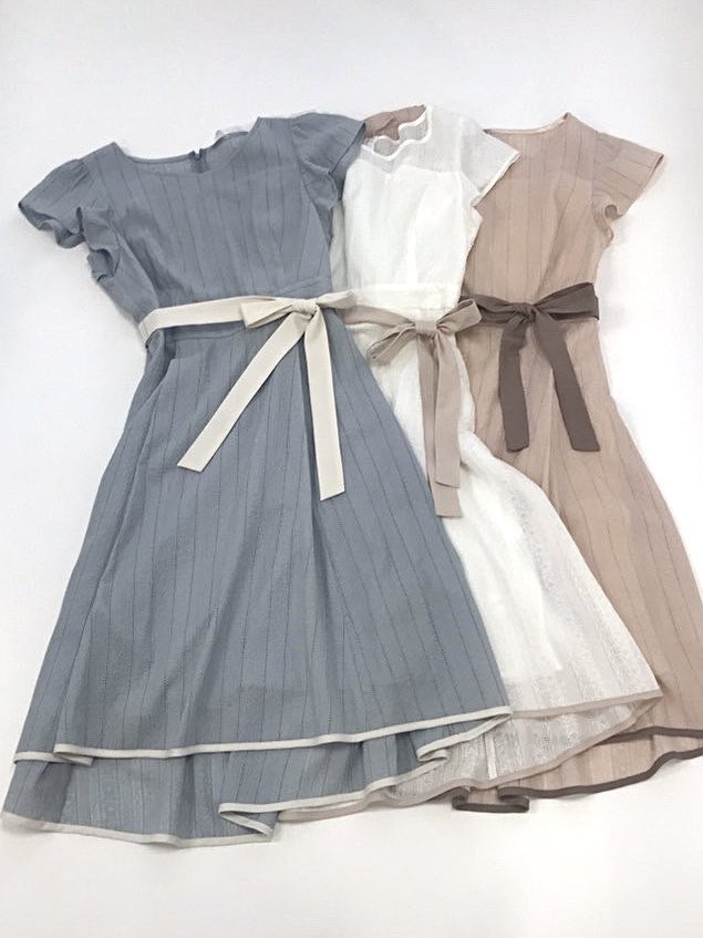 水川りんな Laisse Passeさんとのコラボ企画 この夏着たい ワンピースを 一緒に考えさせていただきました T Co Bqyfbgrrj5 コットンレースが上品でかわいい カラーは3色 アイボリー ピンクベージュ ミント あるよ レッセパッセ