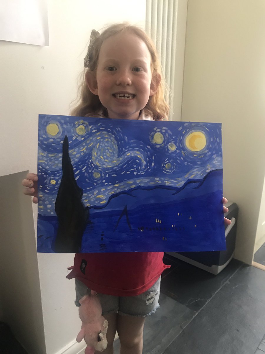 Choochoo_73's tweet photo. A bit of Vincent Van Gogh by Amélie on this lovely sunny day. @MPS_2SMMPS_2024 @marlboroughpri https://t.co/MDc1nGFEv3