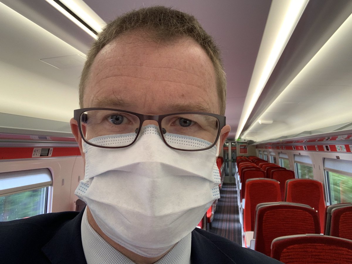 The new normal, for now 😷🚅