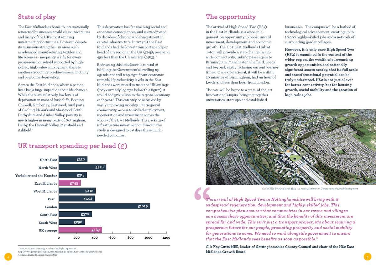 Today,  @MidsConnect launched their integrated transport plan for plugging the new East Midlands Hub (EMH) at Toton into the wider region…These plans are excellent and make the  #whyHS2 case better than any others document I've seen to date.