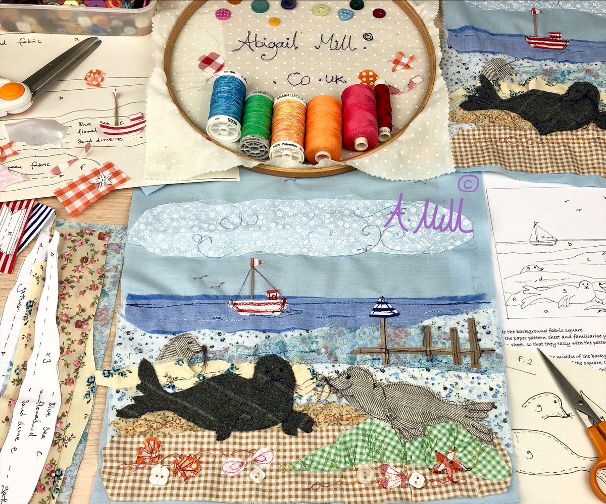 AbigailMill1's tweet photo. I’m a Norfolk textile artist and I’ve been doing free LIVE tutorials on my Facebook page, Abigail Mill Embroidery, throughout Lockdown to inspire my followers to get creative and make stitched pictures at home 🌈 I’ve had a massive response it’s it’s kept me busy too! #6musicart https://t.co/ji7E0lxNwI