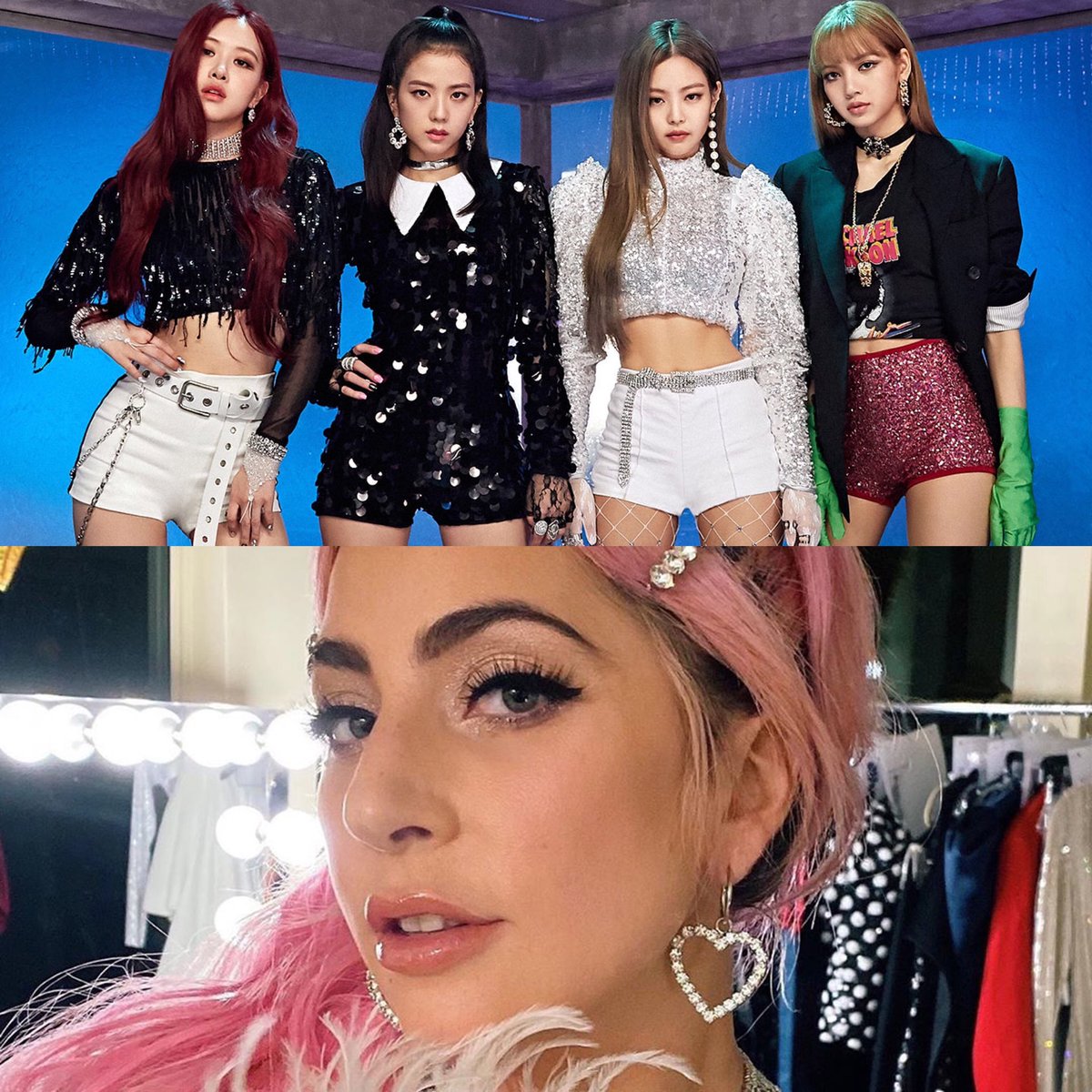 PopCrave's tweet photo. #SourCandy and #Chromatica are trending at #1 and #3 worldwide with over 320K tweets each following the release of @LadyGaga &amp; #BLACKPINK’s collaboration from Gaga’s new album, out tonight. https://t.co/zYtLUtFFV9