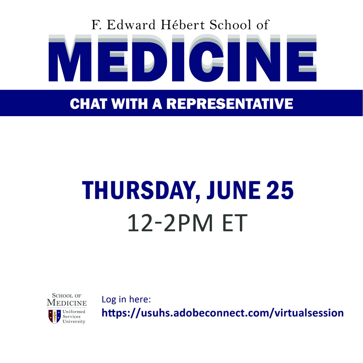 Have questions about #AmericasMedicalSchool? Chat online with a #USU representative this month!