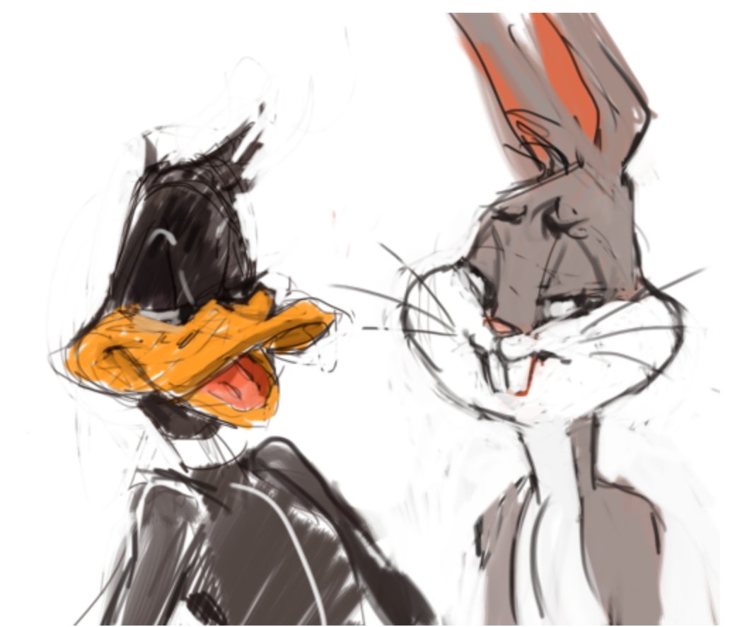 Yaboypolar's tweet photo. On Tumblr I drew "hot" Mr. Mint from candy land and human Bugs and daffy. I'm sure I wasn't the first, but those posts got pretty popular. https://t.co/y9ukJTMyU3