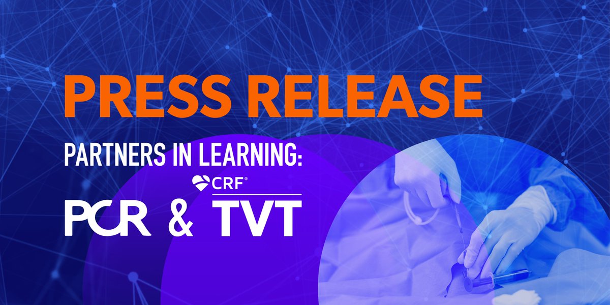 PCRonline 🫀 (@pcronline) on Twitter photo Hot 🔥off the press: an educational partnership continues! PCR and <a href="/crfheart/">Cardiovascular Research Foundation</a> are excited to announce a new initiative of #PartnersinLearning virtual sessions to air during the upcoming #PCReCourse and #TVTConnect #TVT2020. See you online 💻📱 ow.ly/ng4w30qK1vg Hot 🔥off the press: an educational partnership continues! PCR and <a href="/crfheart/">Cardiovascular Research Foundation</a> are excited to announce a new initiative of #PartnersinLearning virtual sessions to air during the upcoming #PCReCourse and #TVTConnect #TVT2020. See you online 💻📱 ow.ly/ng4w30qK1vg