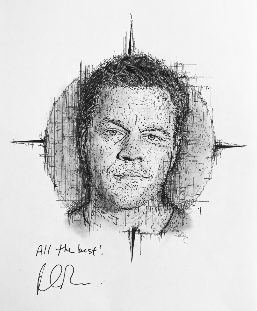 I am also selling a limited run of 20 prints of this signed portrait on my website. I will number and sign each of the prints, and *ALL* of the proceeds from these will go to  @PietaHouse - they’re available here:  https://www.shanegillenart.com/matt-damon-portrait-for-pieta