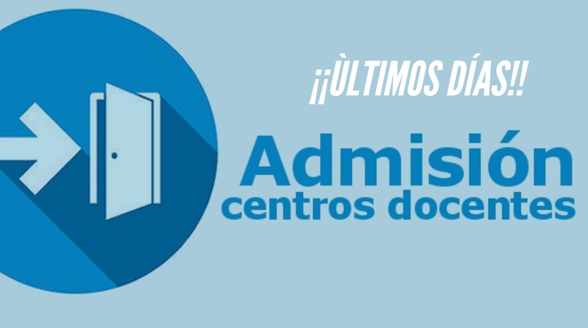⚠️ #Admisión: ¡¡Últimos días!!

📅 Plazo: hasta el 1 de junio.
📄 Vía preferente: telemática.
☎️ Ayuda a la solicitud telemática: 983 709 506 y 900 101 105 (09:00 a 14:00 y 14:30 a 19:30).

👉 ow.ly/lzMh50zSep8
