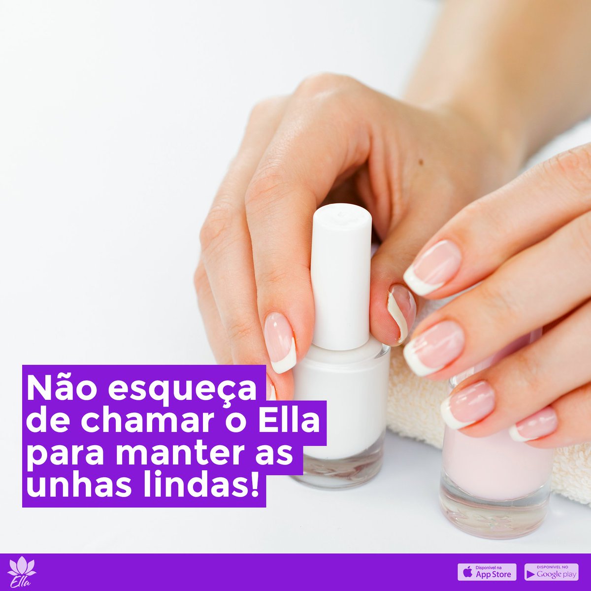 EllaApp's tweet photo. Unhas claras sempre é um CHARME!
Baixe o Ella App e solicite uma profissional da beleza! 😀😍 
#manicure #pedicure #esmalte #quintou #instagood https://t.co/cnLlPweZjq