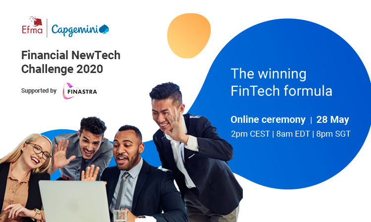 164 FinTech solutions &amp; Bank + NewTech collaborations submitted, almost 3k votes, 70 finalists...
Join the Financial NewTech Challenge 2020 ceremony live NOW and discover the winners  ➡️ ow.ly/f3LV30qK47T #FinTechVisor <a href="/Capgemini_Bnkg/">Capgemini_Bnkg</a> <a href="/ghanem_elias/">Elias Ghanem</a>